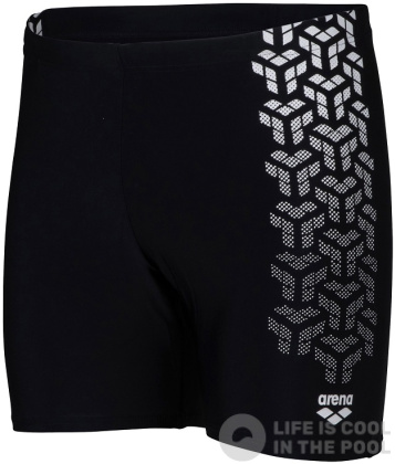 Arena Kikko V Swim Mid Jammer Graphic Black/White