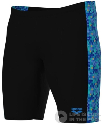 Arena Pooltiles Swim Jammer Black/Blue Multi