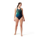 Speedo Digital Printed Medalist Black/Harlequin Green